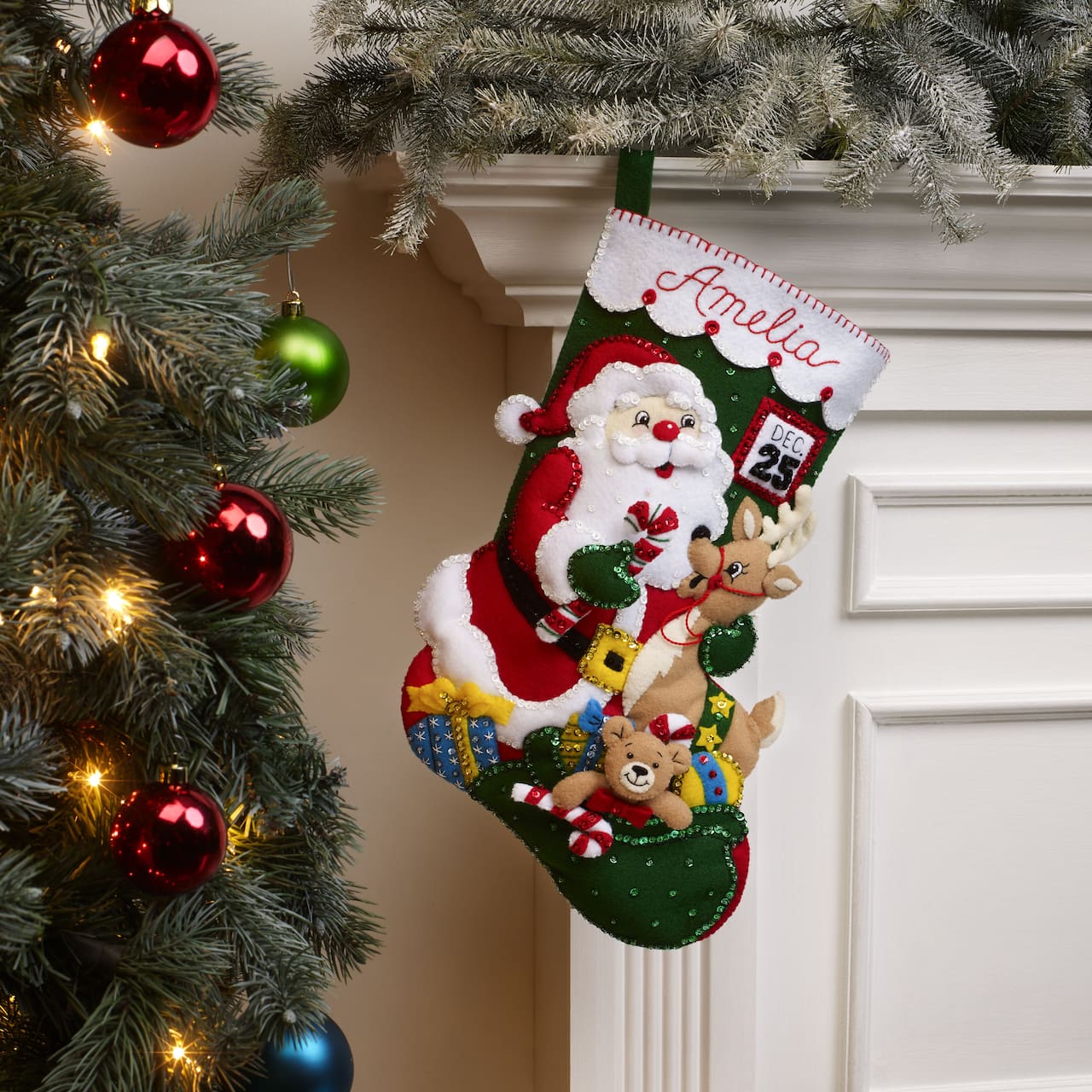 Bucilla® Santa and Friends Felt Stocking Applique Kit